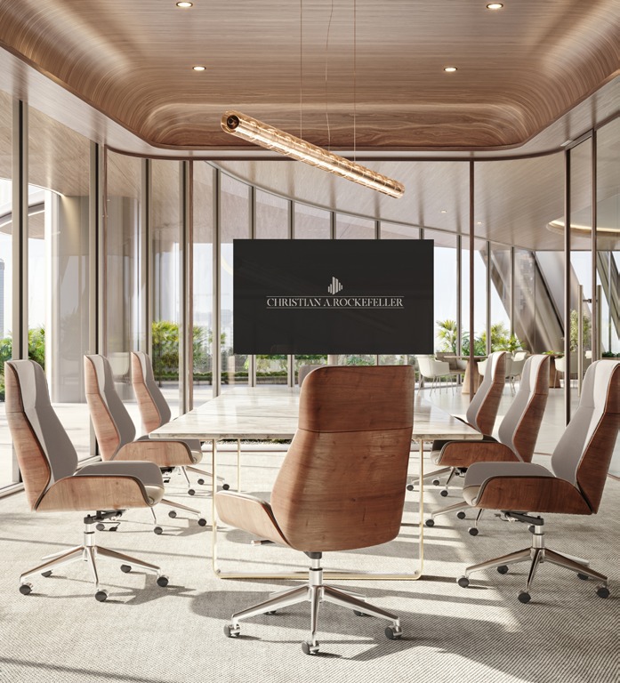 Office interior rendering